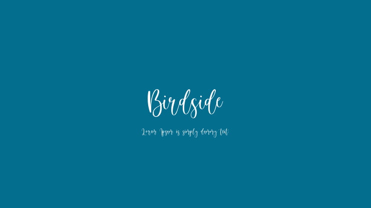 Birdside Font