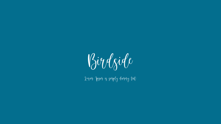 Birdside Font