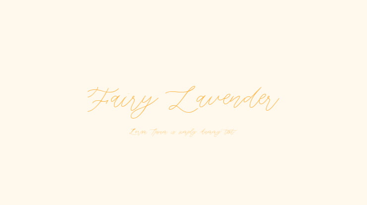 Fairy Lavender Font