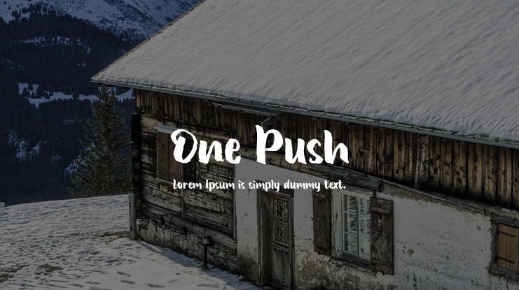 One Push Font