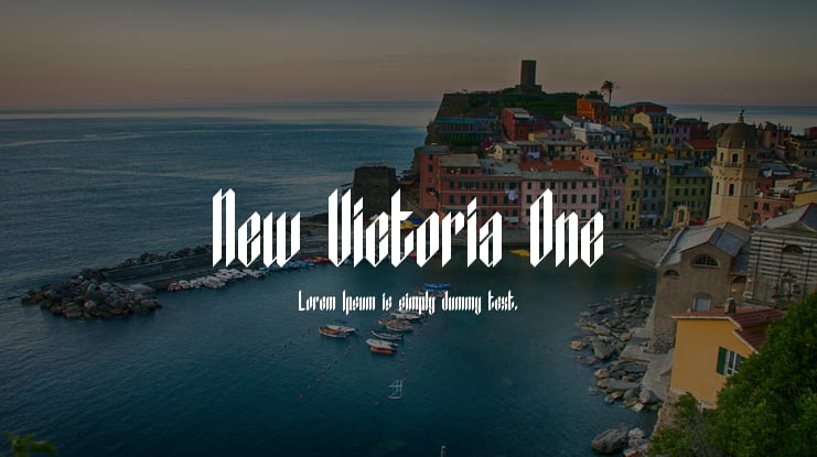 New Victoria One Font