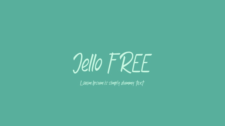 Jello FREE Font