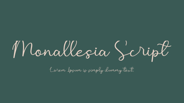 Monallesia Script Font