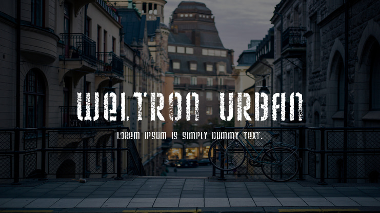 Weltron Urban Font