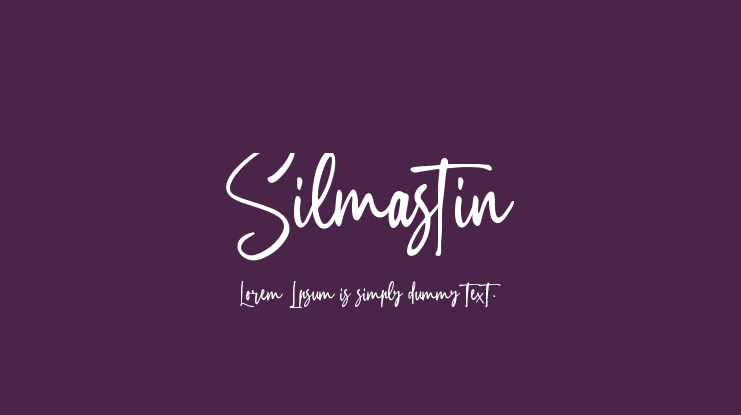 Silmastin Font