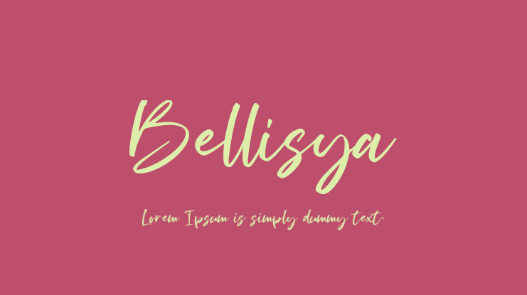 Bellisya Font