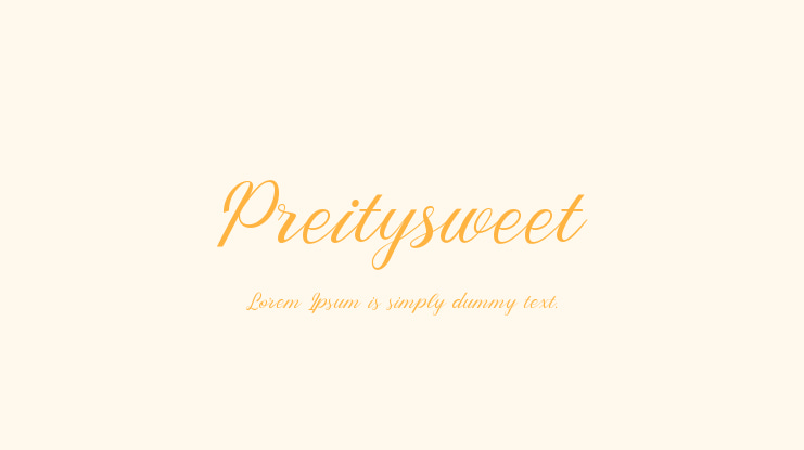 Preitysweet Font