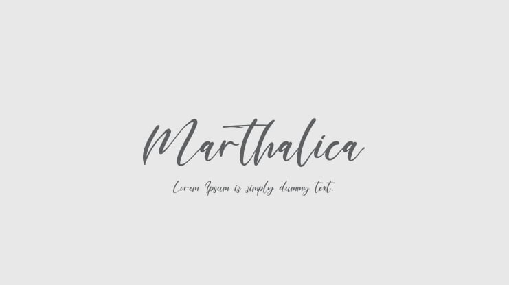 Marthalica Font Family
