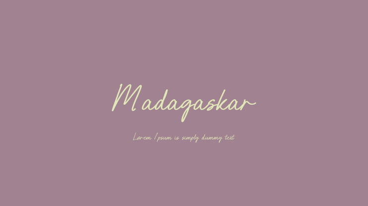 Madagaskar Font