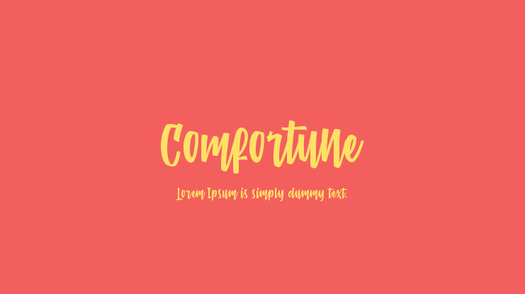 Comfortune Font Family