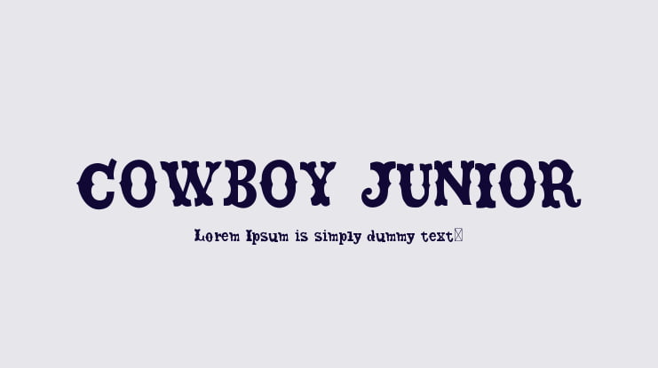 COWBOY JUNIOR Font