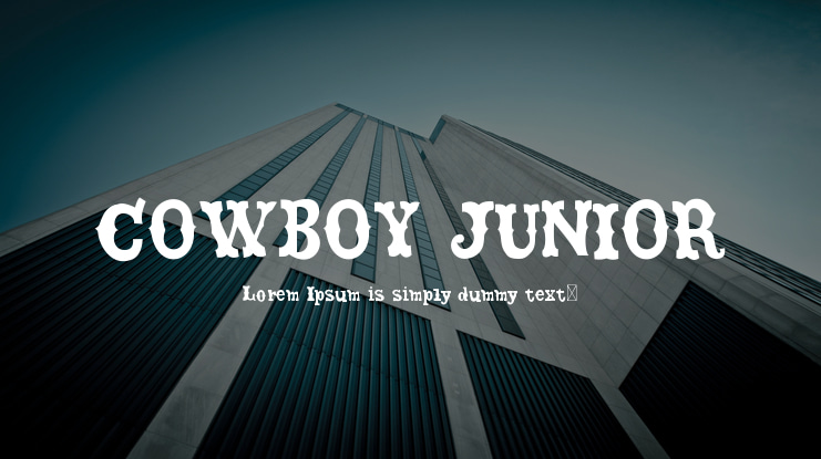 COWBOY JUNIOR Font