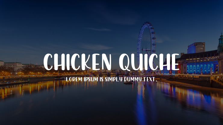 Chicken Quiche Font