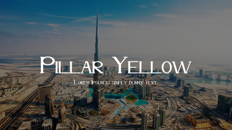 Pillar Yellow Font Family