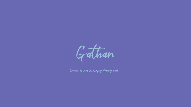 Gathan Font