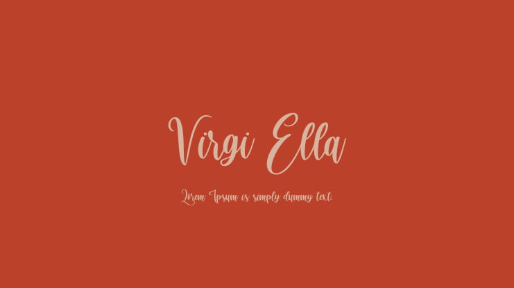 Virgi Ella Font