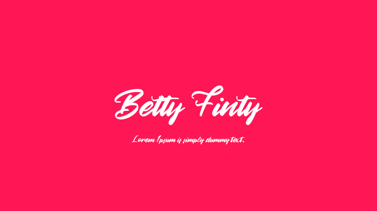 Betty Finty Font