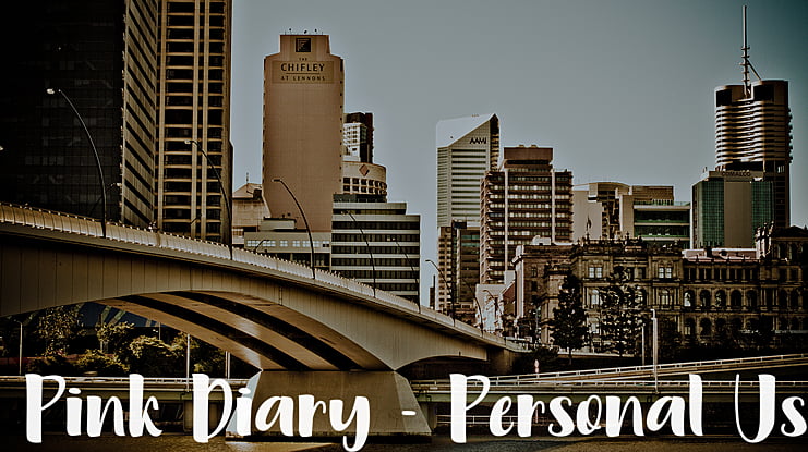 Pink Diary - Personal Use Font