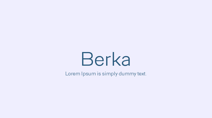 Berka Font