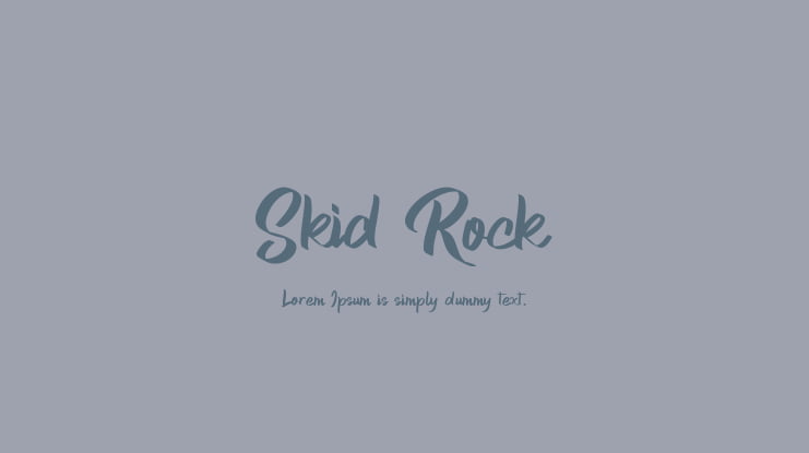 Skid Rock Font