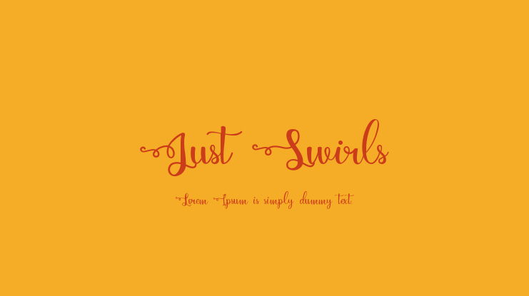 Just Swirls Font