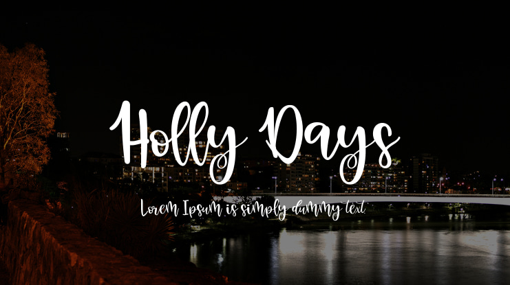 Holly Days Font