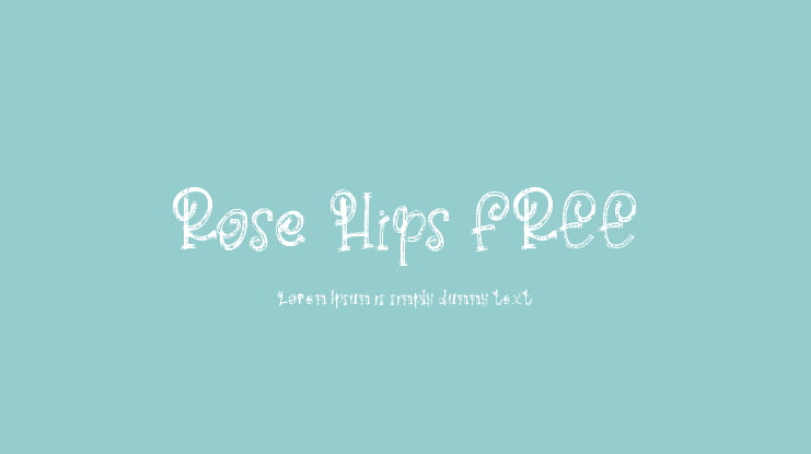 Rose Hips FREE Font