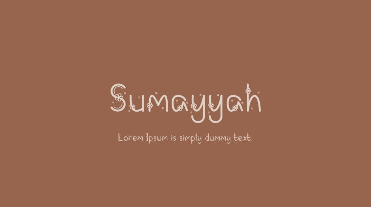 Sumayyah Font