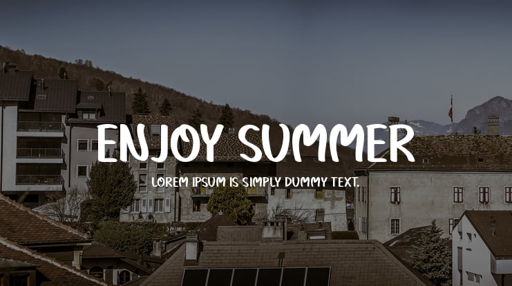Enjoy Summer Font