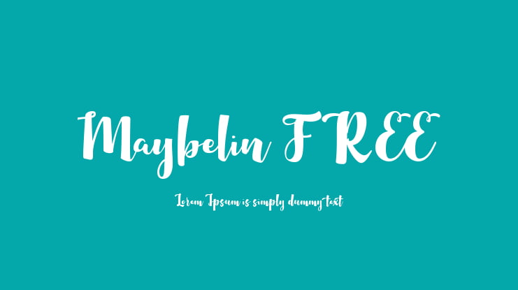 Maybelin FREE Font