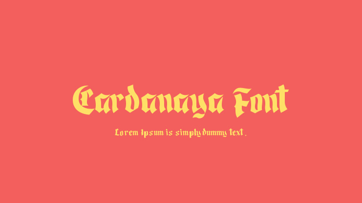 Cardanaya Font