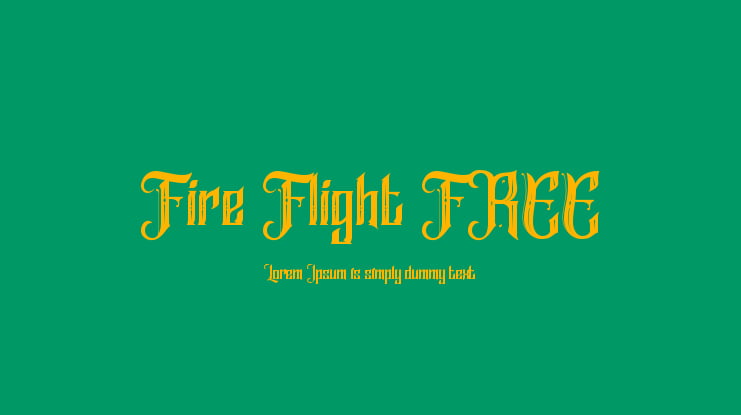 Fire Flight FREE Font