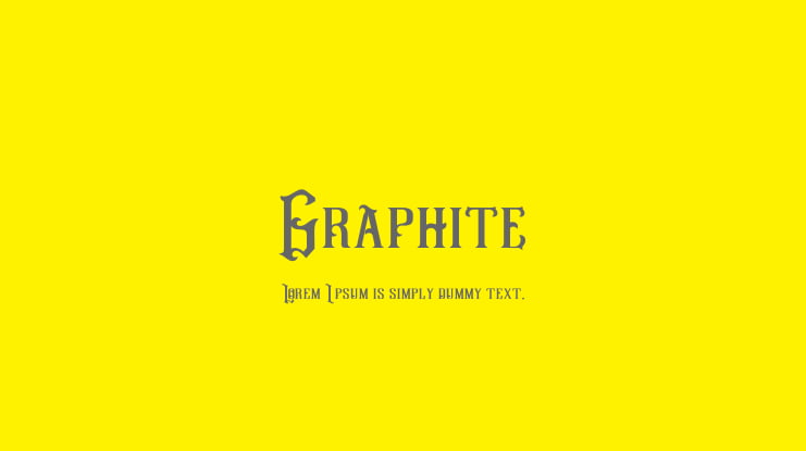 Graphite Font Family