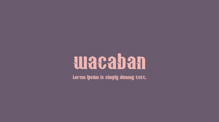 wacaban Font