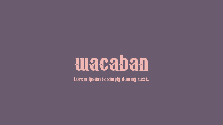 wacaban Font