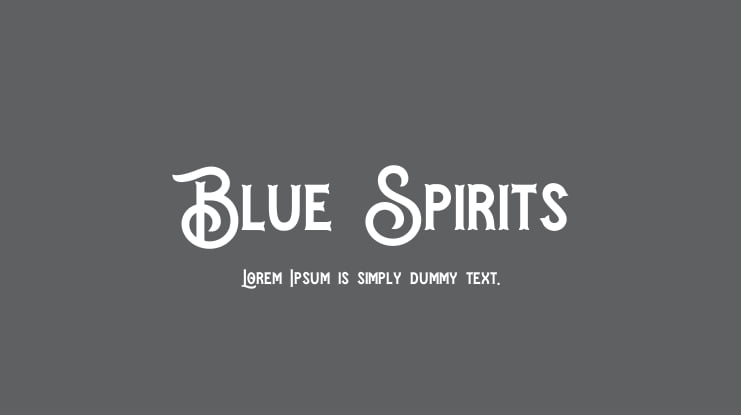 Blue Spirits Font Family