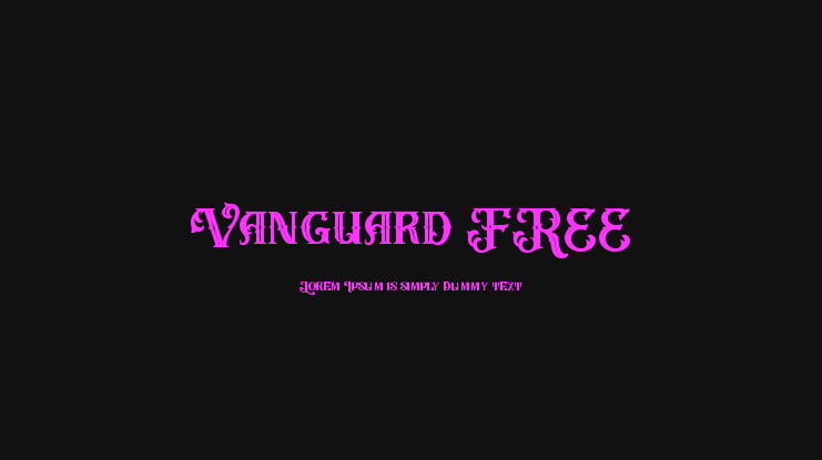 Vanguard FREE Font