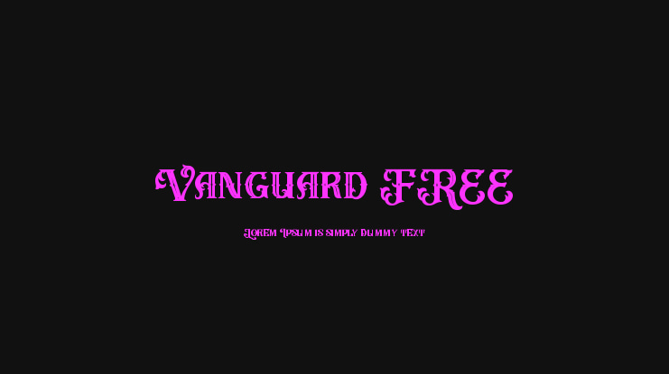 Vanguard FREE Font