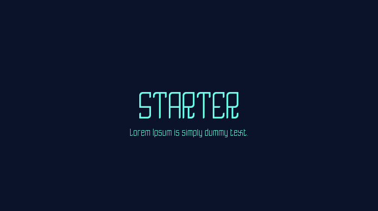STARTER Font Family