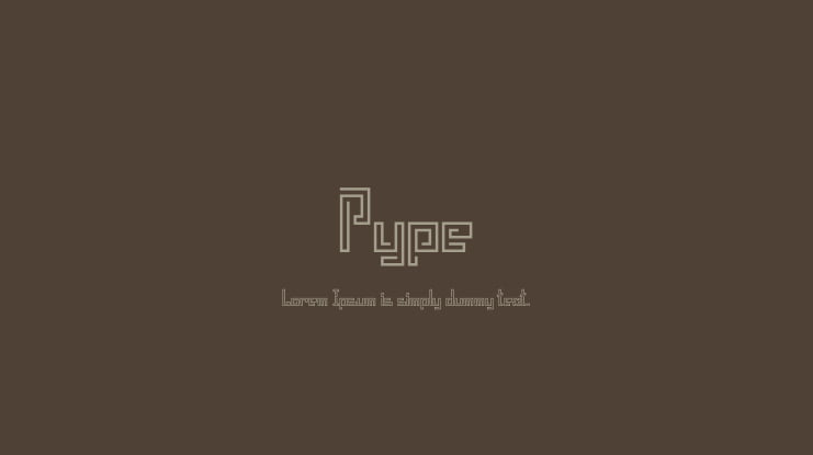 Pype Font Family