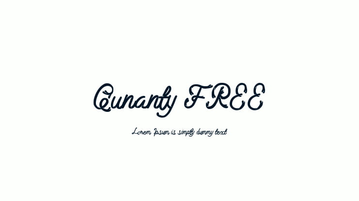 Qunanty FREE Font