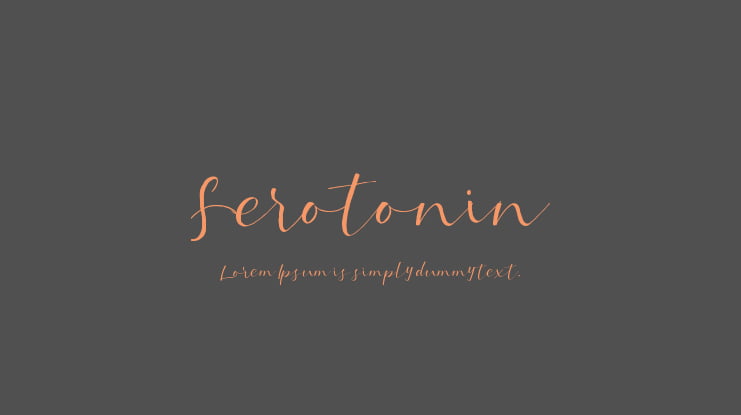 Serotonin Font