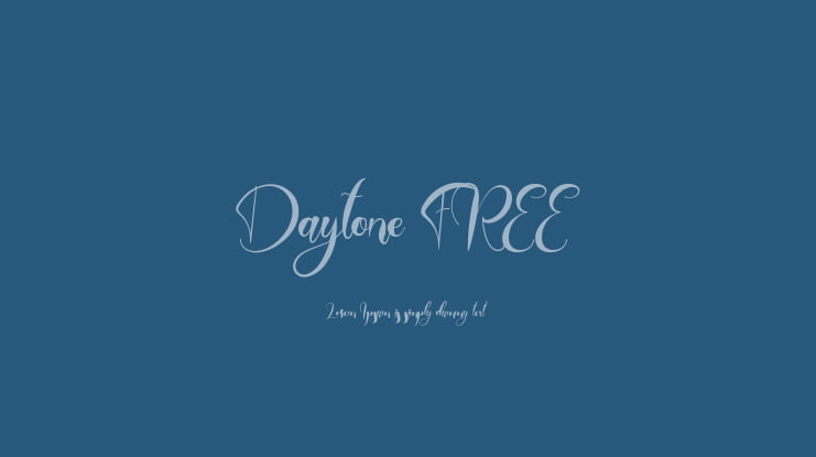 Daytone FREE Font