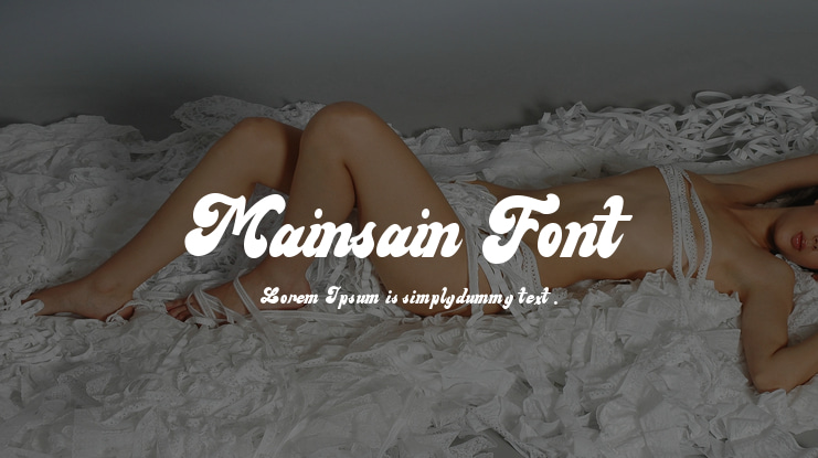 Mainsain Font