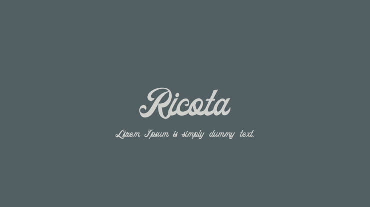 Ricota Font Family