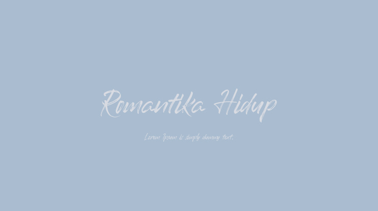 Romantika Hidup Font