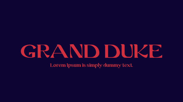 GRAND DUKE Font