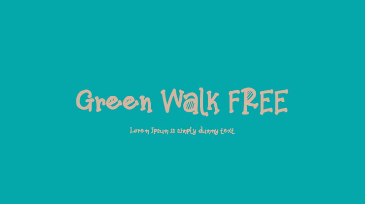 Green Walk FREE Font