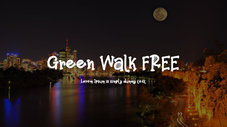 Green Walk FREE Font