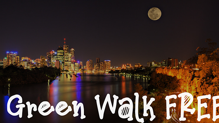 Green Walk FREE Font